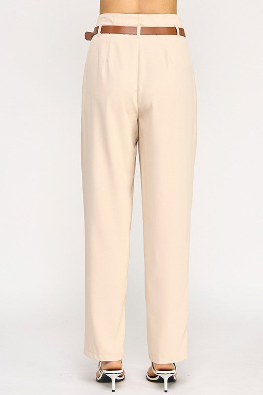 Maru Belted Paper Bag Pants