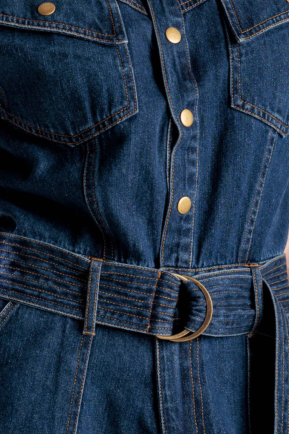 Aura Denim Romper