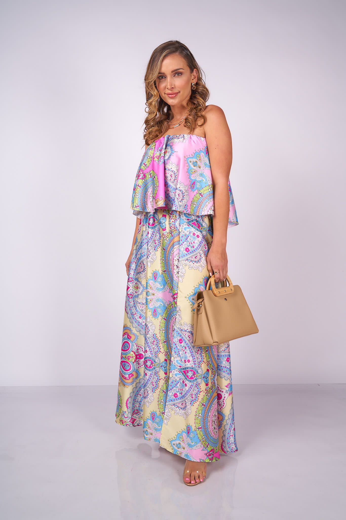 Asahi Off Shoulder Maxi Dress
