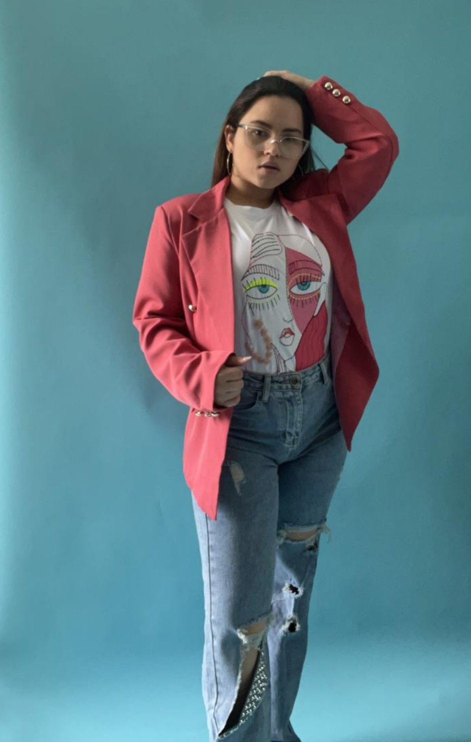 Arty Face Woman T-Shirt