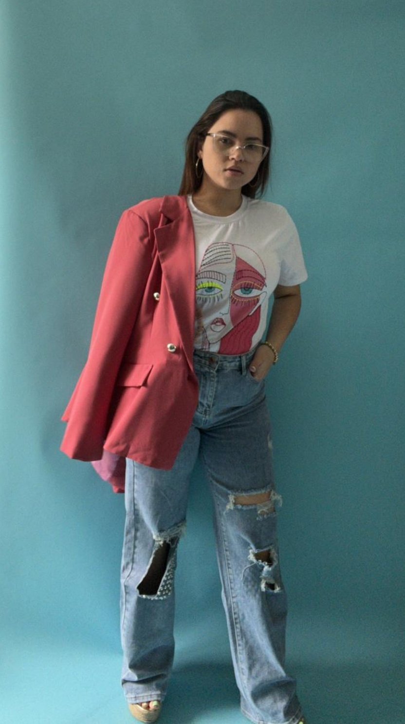 Arty Face Woman T-Shirt