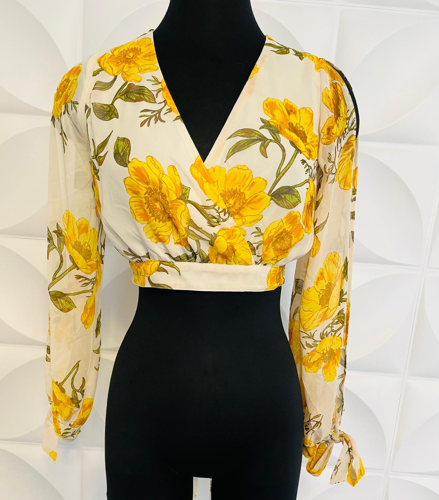 Blusa Beige Floral