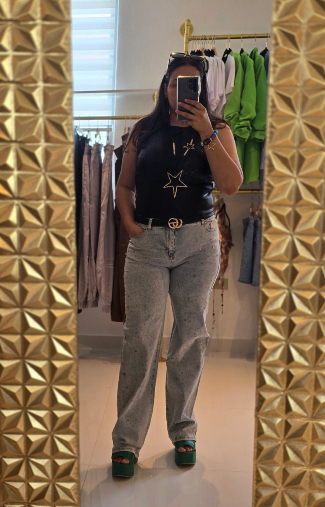 Elys Metallic Top