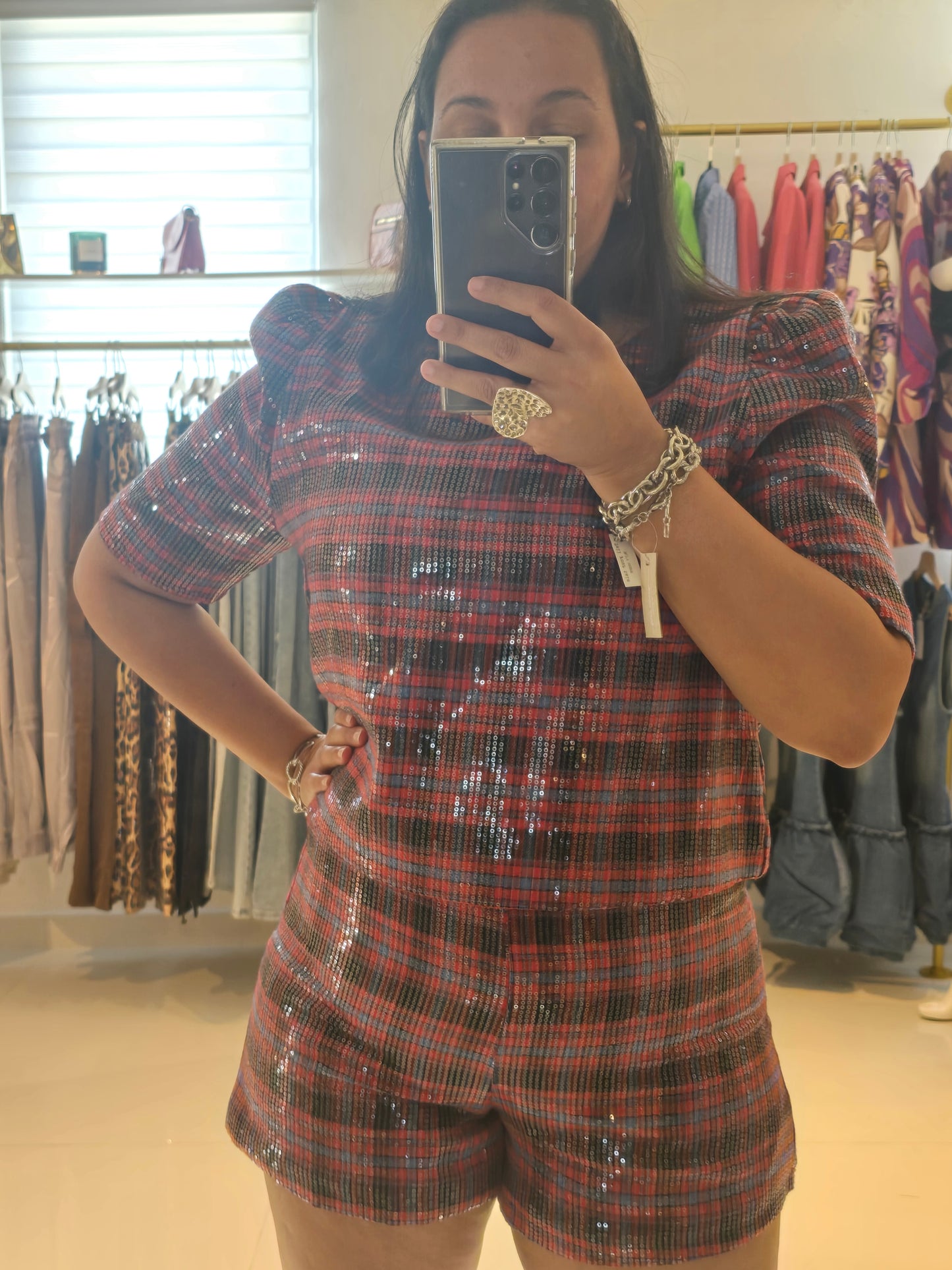 Joly Set Short Sequins