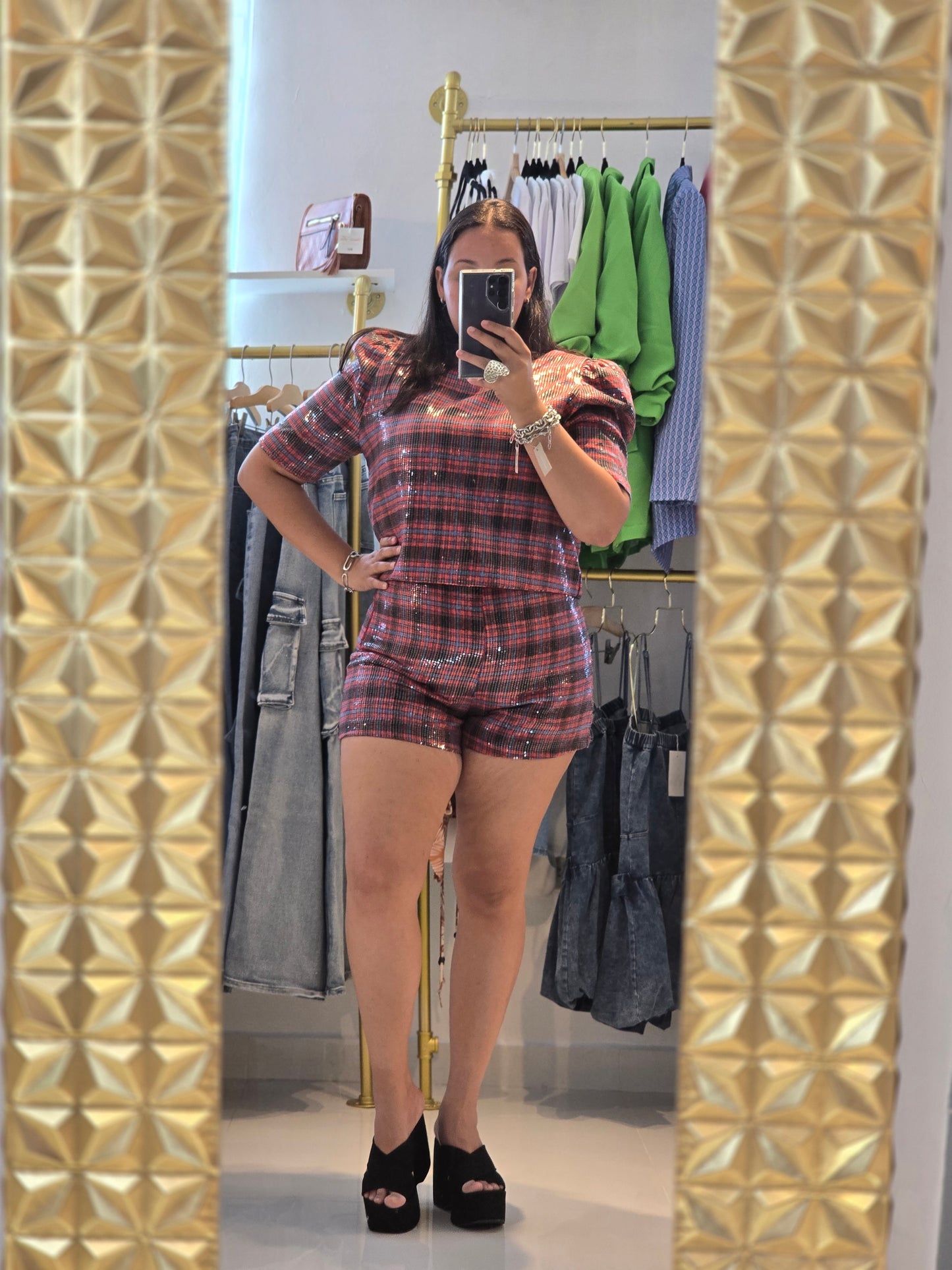 Joly Set Short Sequins