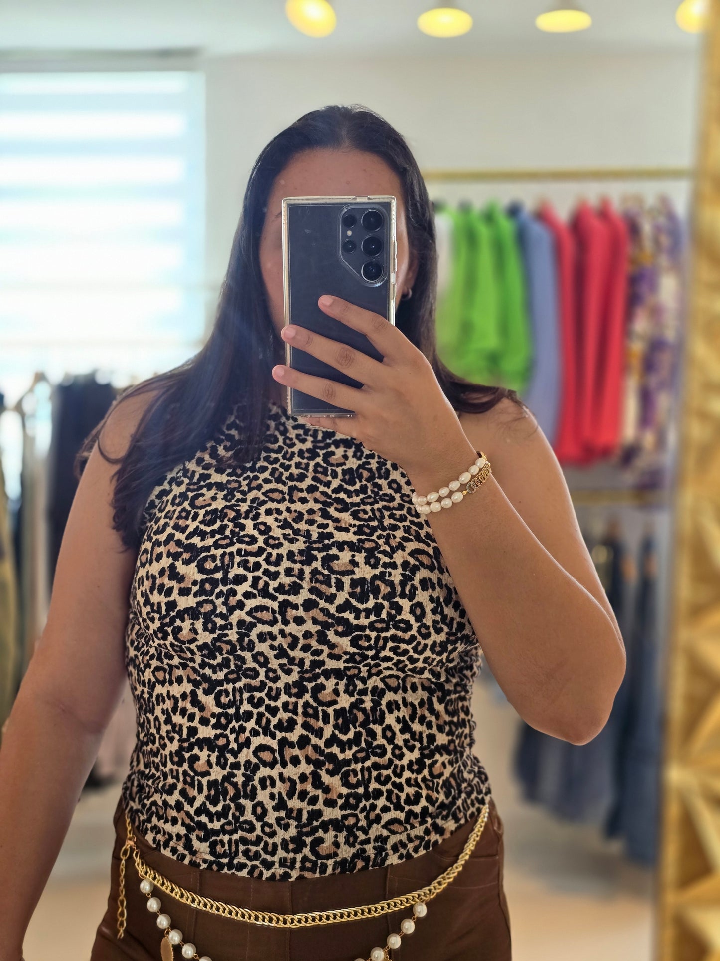 Lalie Tank Top Leopard