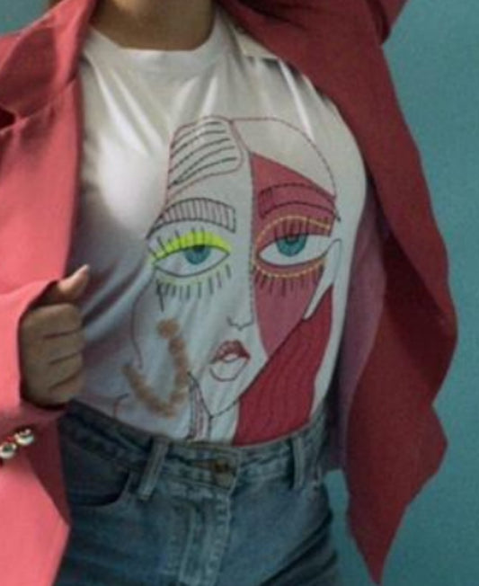 Arty Face Woman T-Shirt