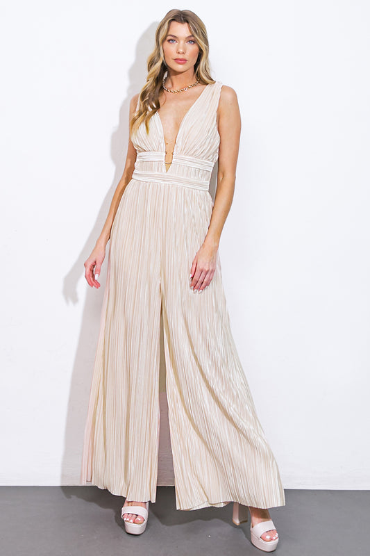 Cala Long Jumpsuit V Neckline