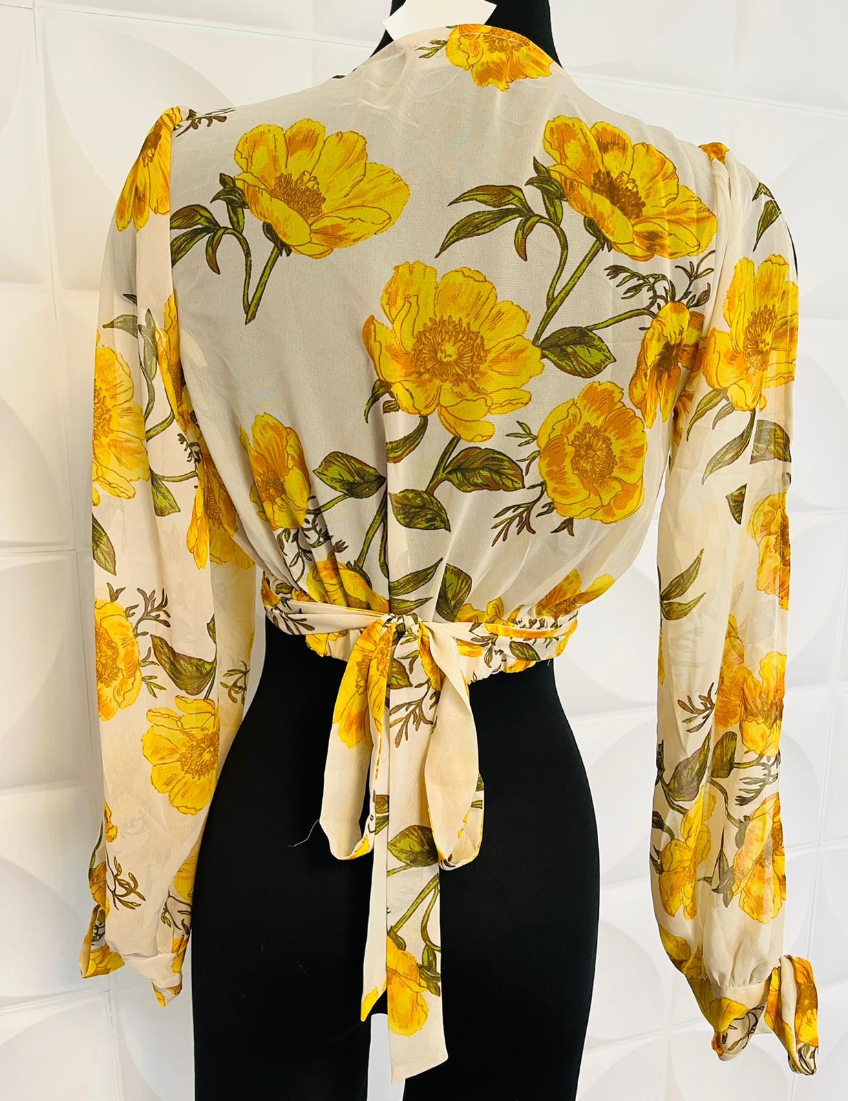 Blusa Beige Floral