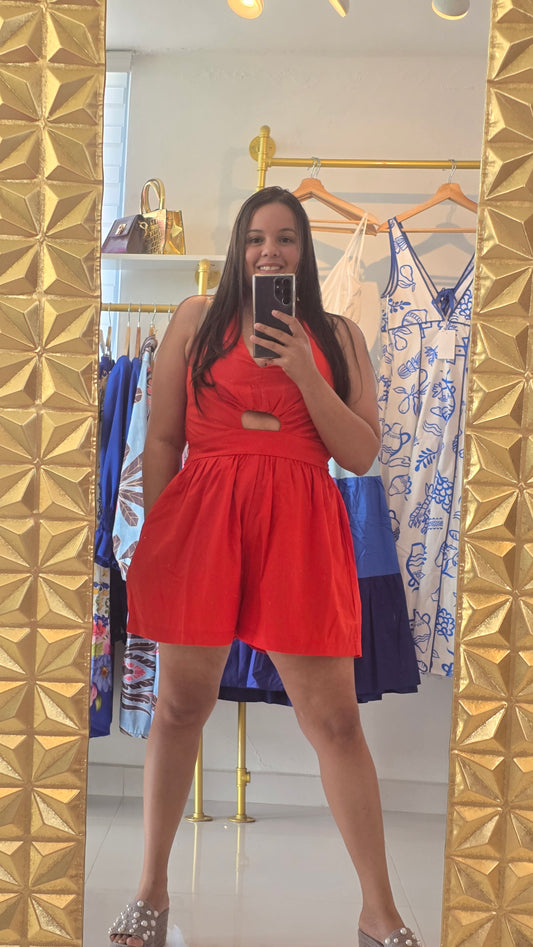RedRed Halter Romper