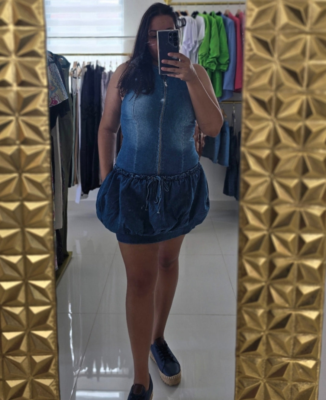 Malila Bubble Short Denim