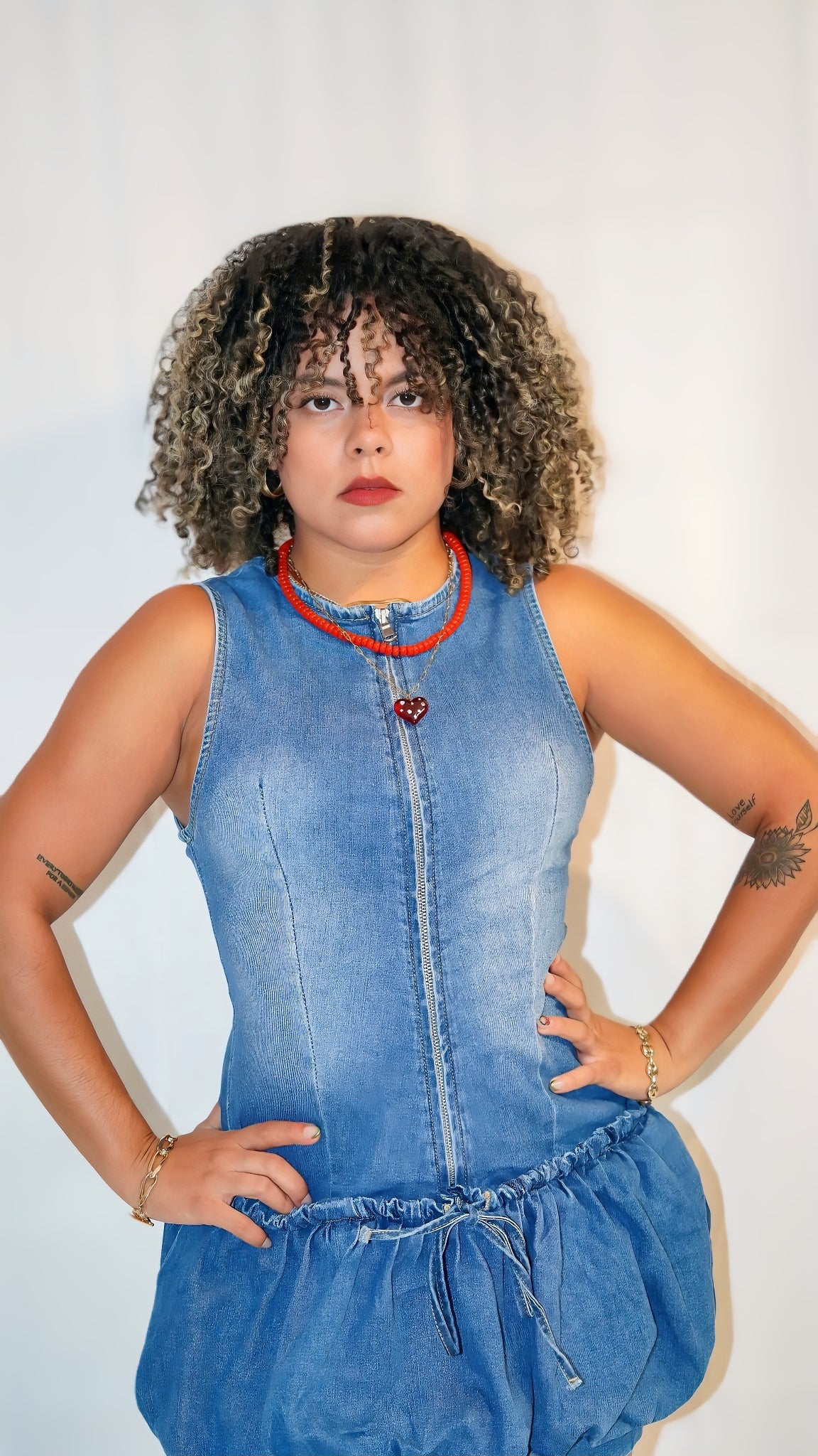 Malila Bubble Short Denim