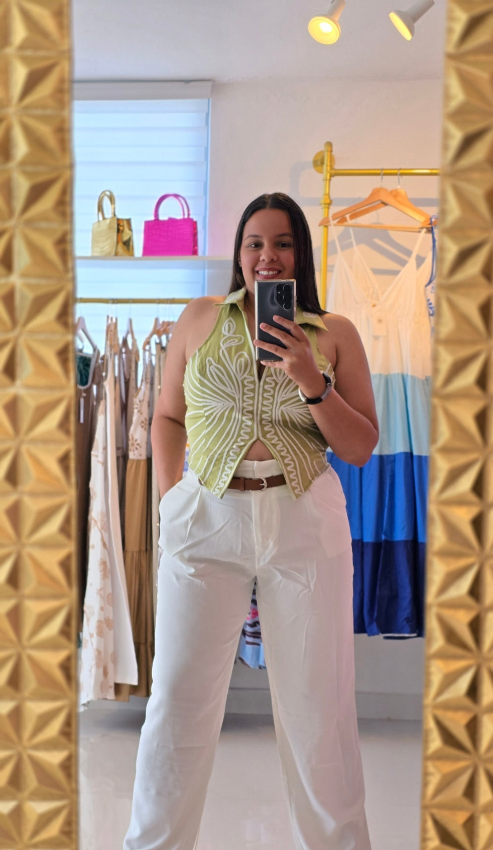 Maru Belted Paper Bag Pants