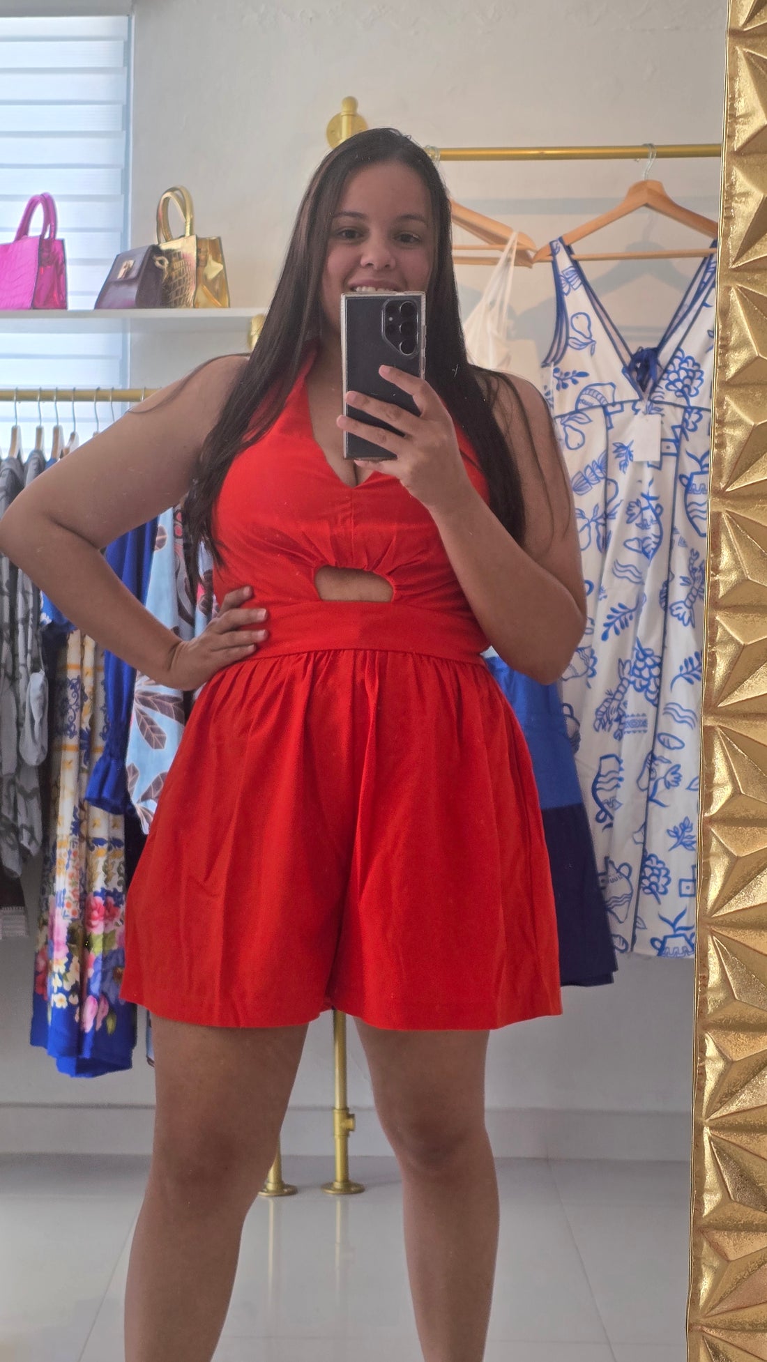 RedRed Halter Romper